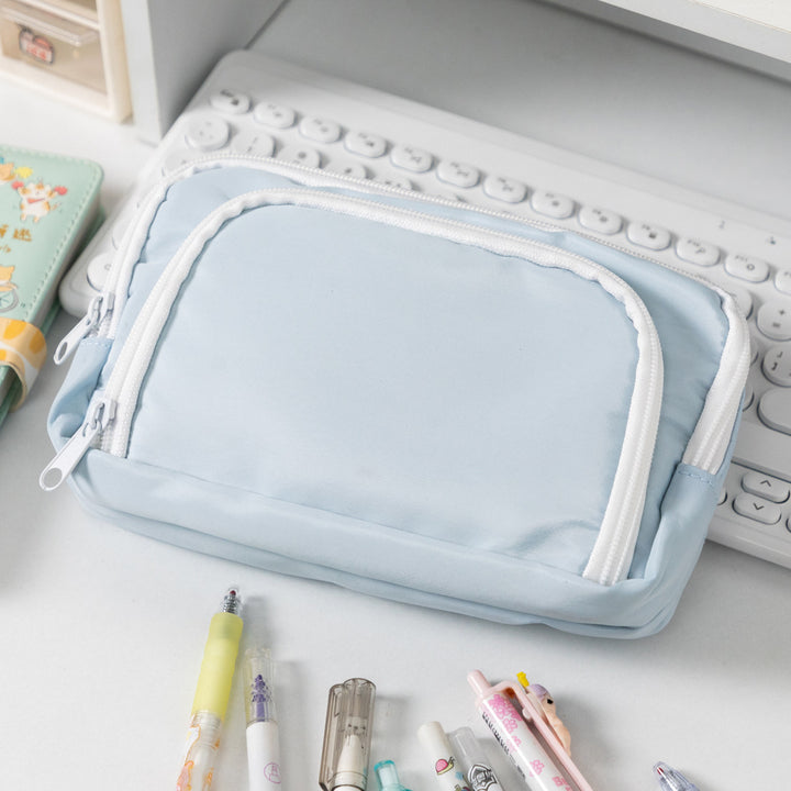 Multi-Functional Zippered Pencil Case Bowlift