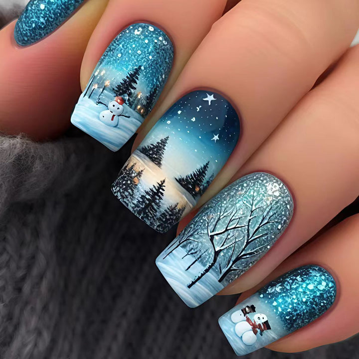 Winter Wonderland Themed Nail Art Bowlift 1788155599