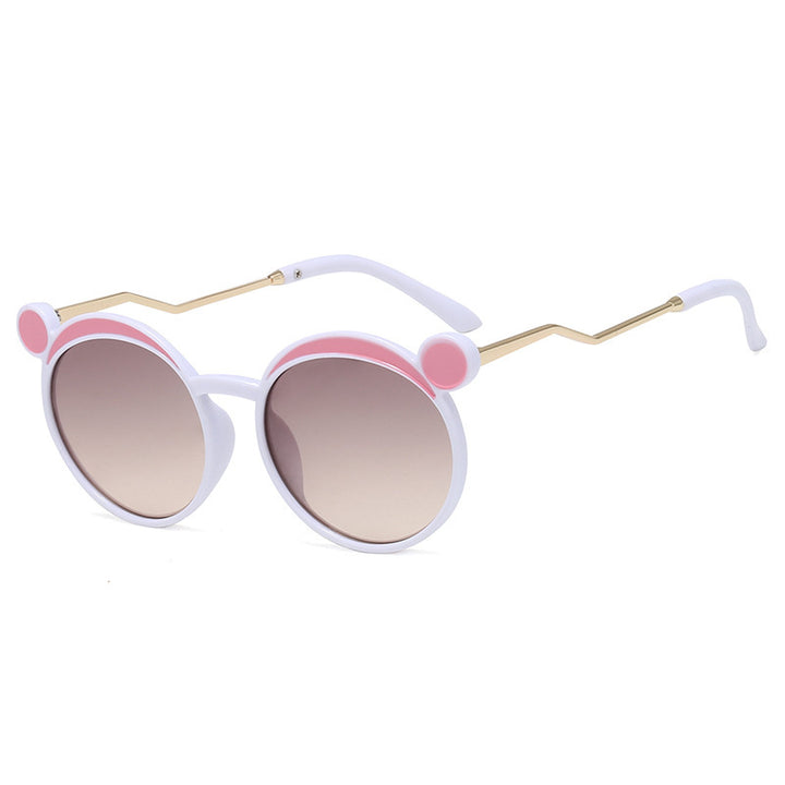 Women Fashion-Round Sunglasses with Innovative Frame and Colored Lenses Bowlift