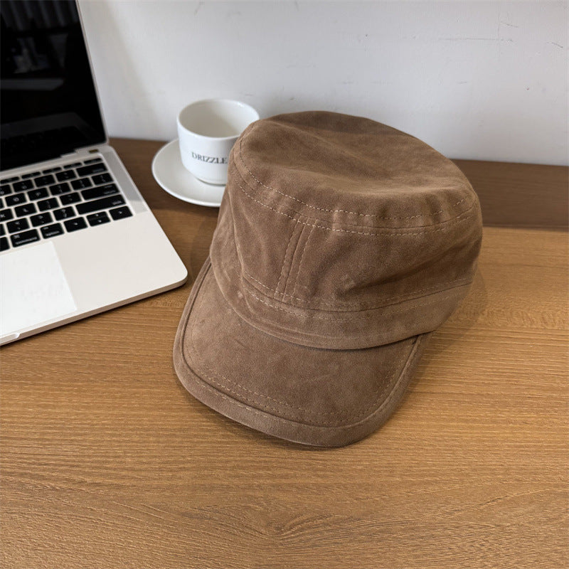 Men's Casual Suede Field Cap Bowlift