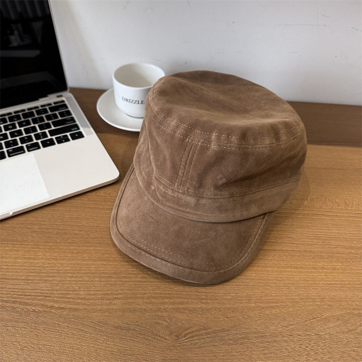 Men's Casual Suede Field Cap Bowlift