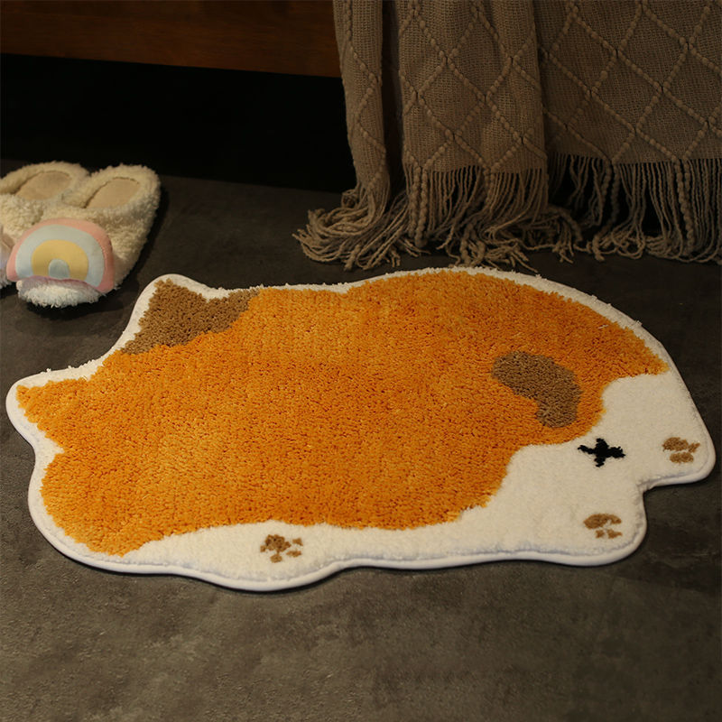 Unisex Cartoon Cat-Shaped Bath Mat Bowlift
