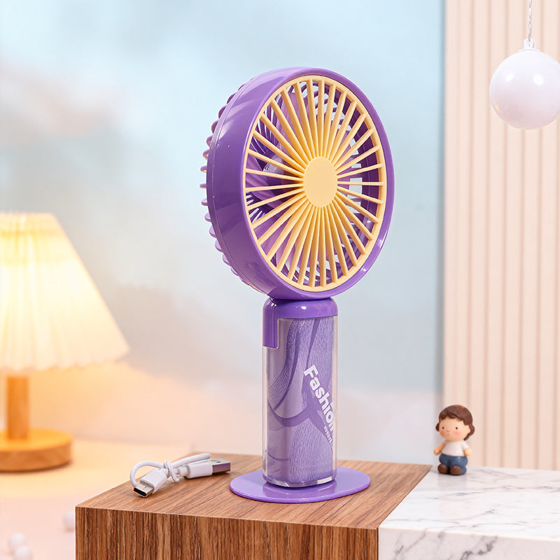 Women's Portable Battery-Powered Fan with Stylish Design Bowlift