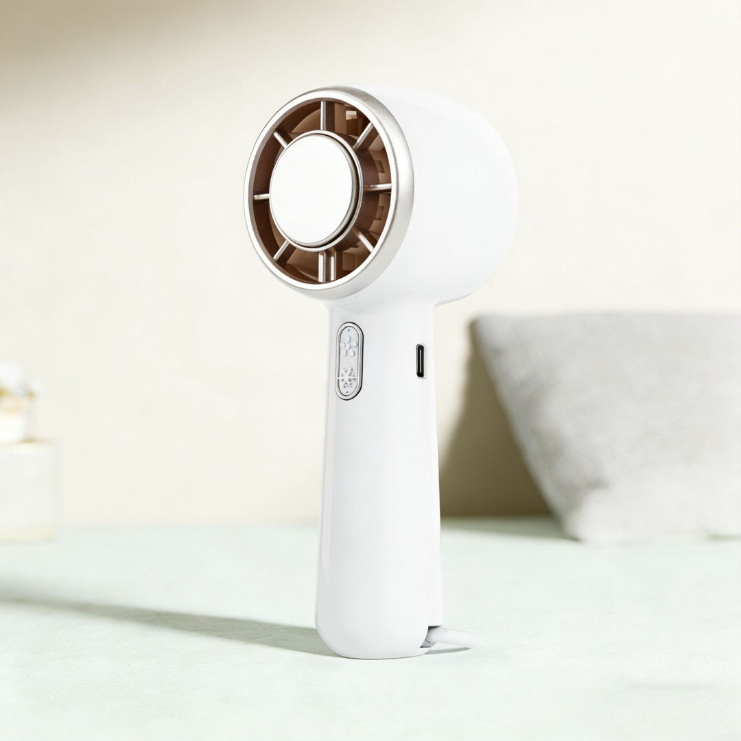 Unisex Portable, ergonomic mini fan with USB connection and stepless speed control Bowlift