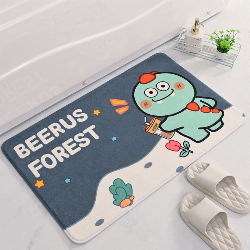 Cartoon-Themed Bath Mat