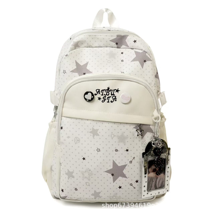 Stylish Star Patterned Backpack Bowlift