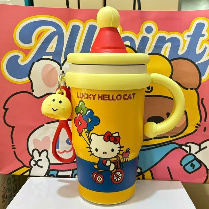 Women's insulated drinking cup with cute cat design Bowlift
