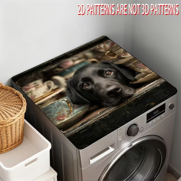 Dog-Themed Laundry Machine Cover