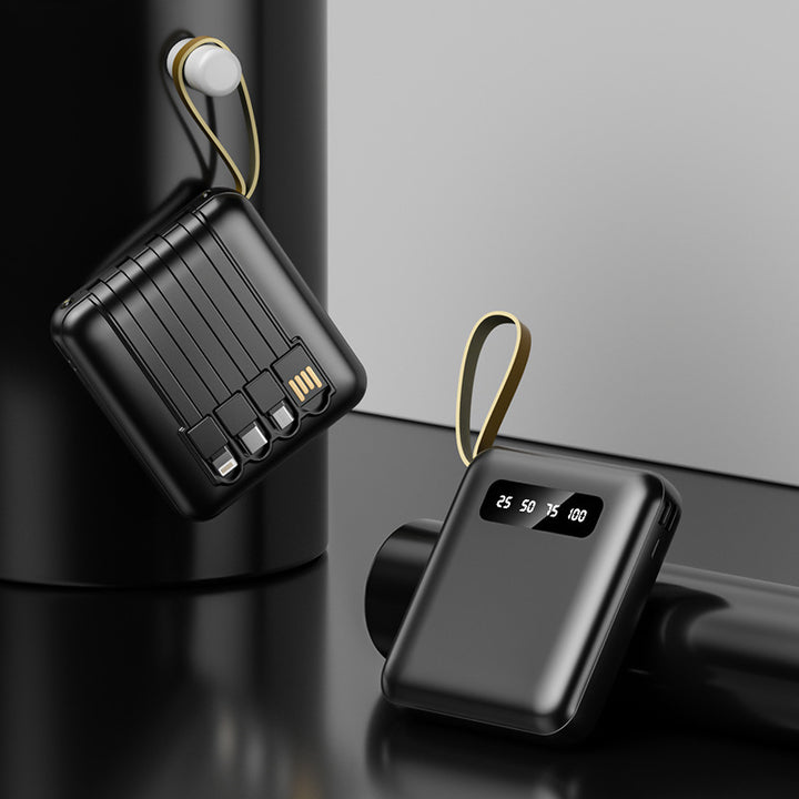 Multifunctional Power Bank with Integrated Cable System Bowlift