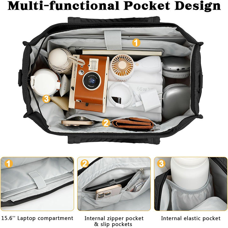 Insulated lunch bag with multiple compartments Bowlift