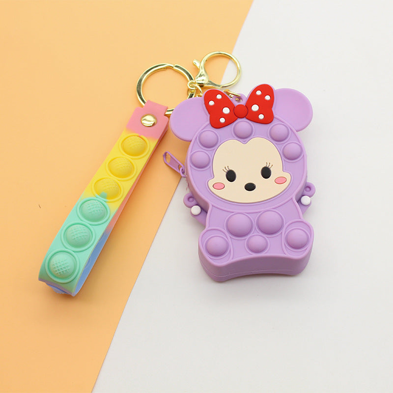 Women's Keychain with Pop It Design Bowlift
