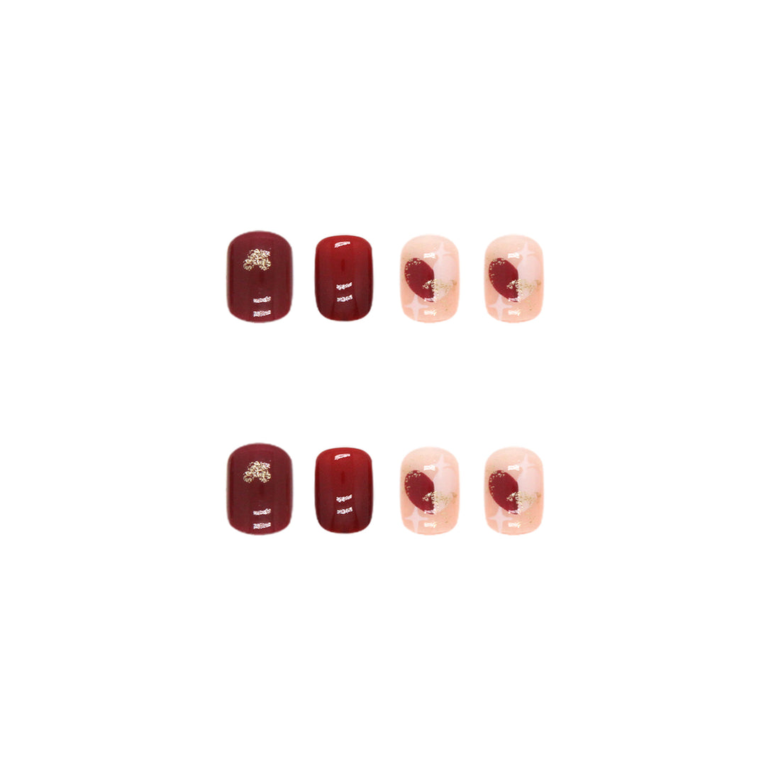 Artistic Design Press-On Nail Set Bowlift