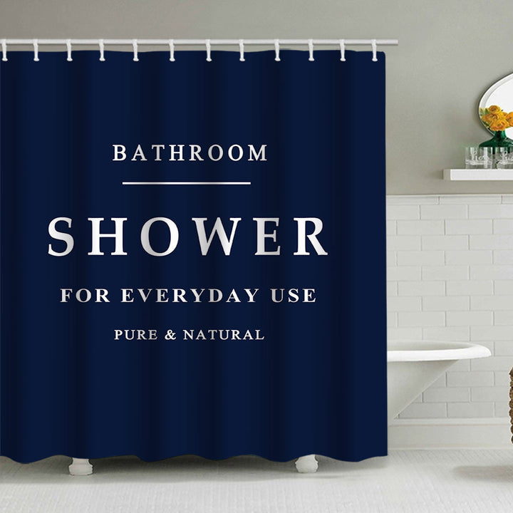 Minimalist Shower Curtain Bowlift