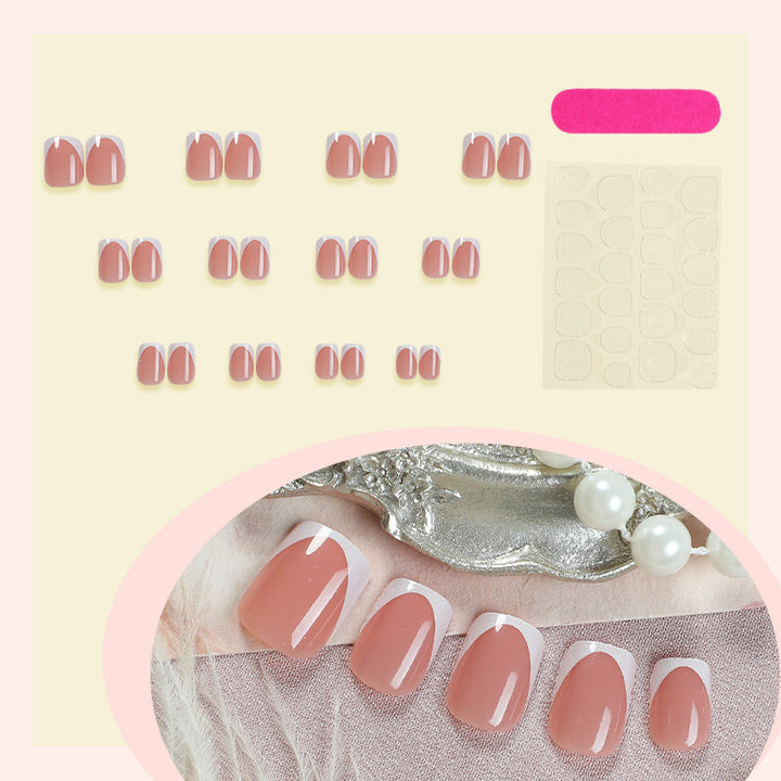 Premium Gel Press-On Nail Set with Glossy Finish Bowlift