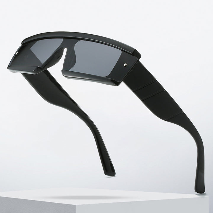Women futuristic sunglasses in angular design Bowlift