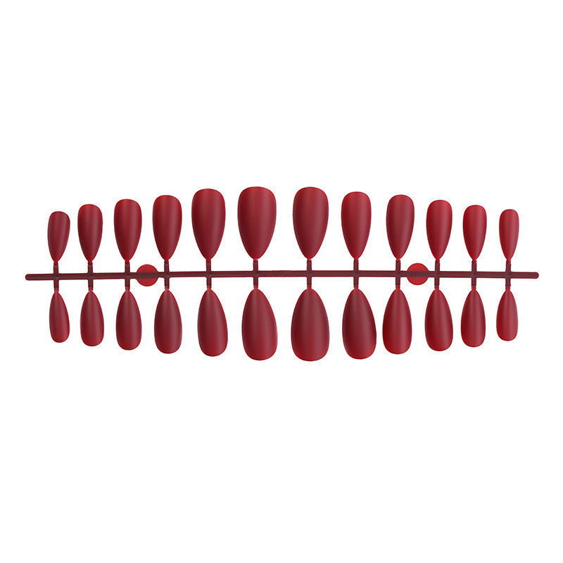 Premium Artificial Nail Set with Matte Finish Bowlift