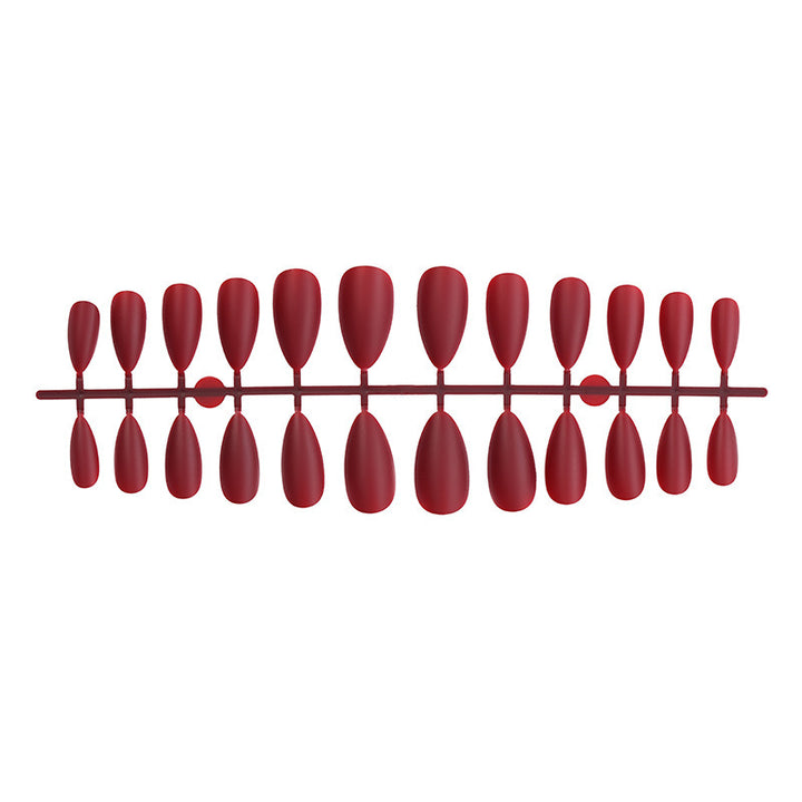 Premium Artificial Nail Set with Matte Finish Bowlift