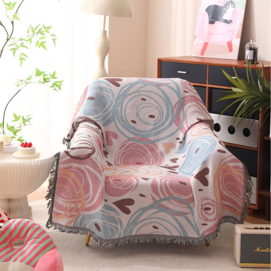 Decorative Floral Throw Blanket