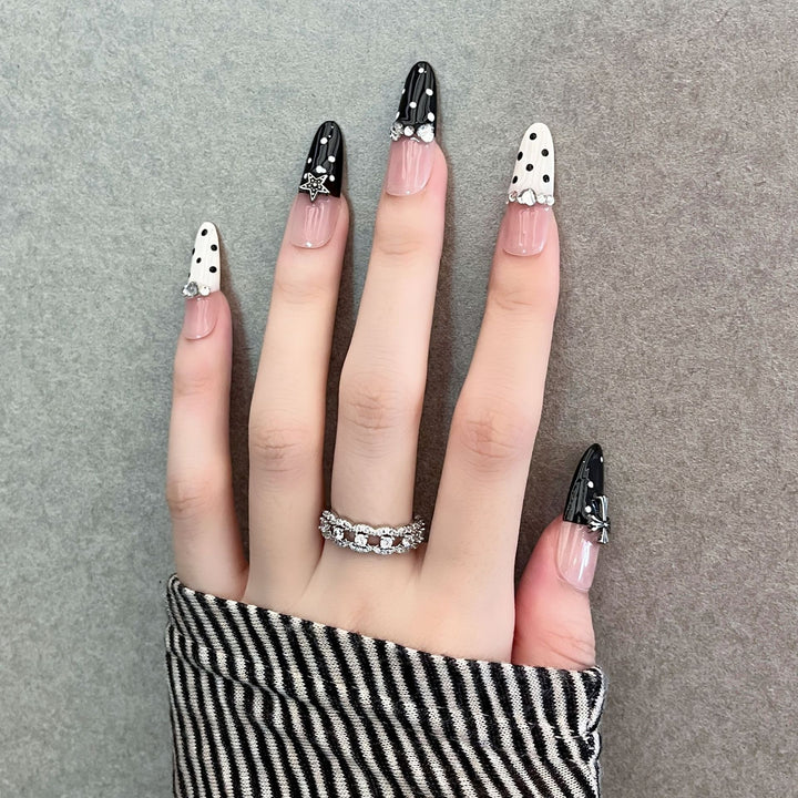 Elegant Decorative Press-On Nail Extensions Bowlift