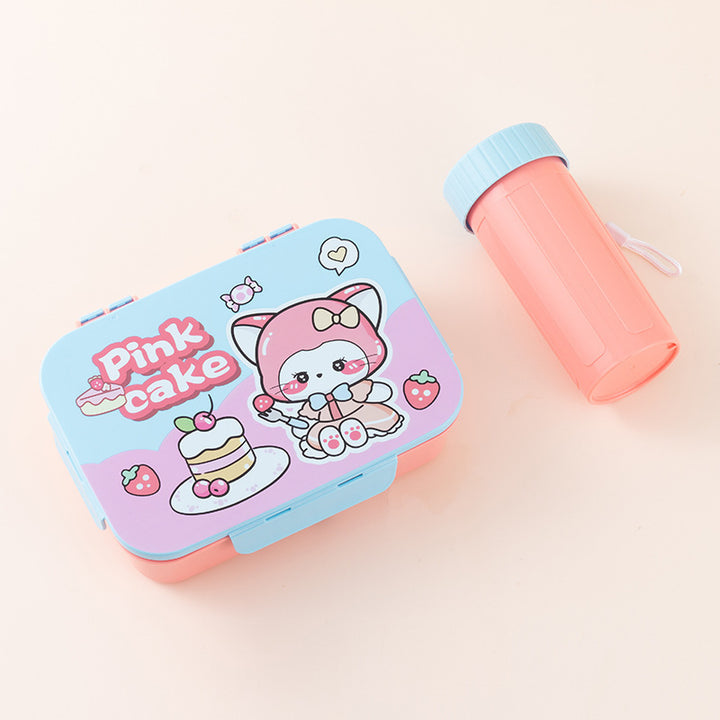 Fun-Themed Portable Lunch Box Set
