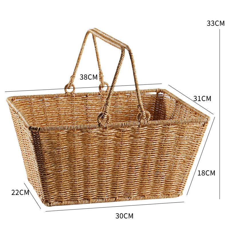 Unisex Rectangular Shopping and Storage Basket Bowlift