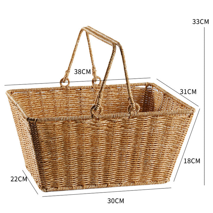 Unisex Rectangular Shopping and Storage Basket Bowlift