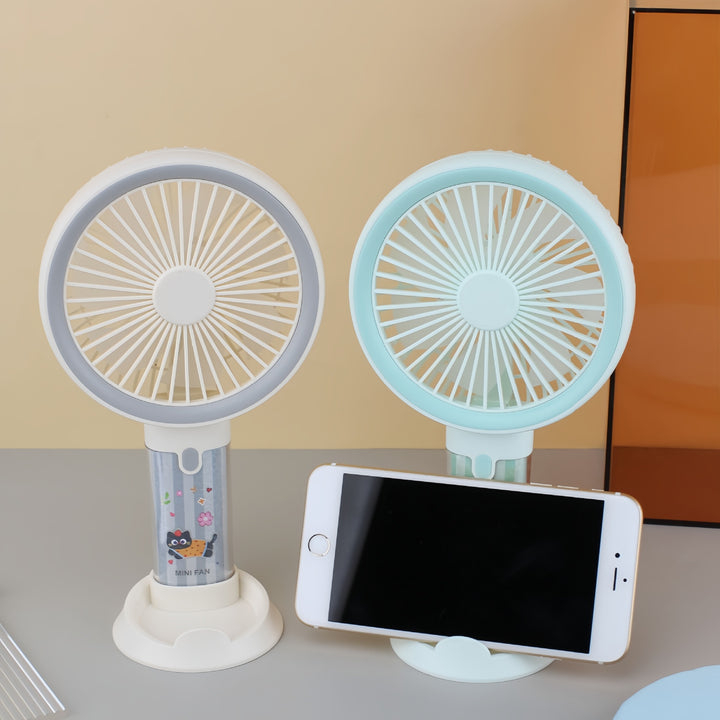 Ladies Portable Mini Fan with Water Mist Sprayer Bowlift