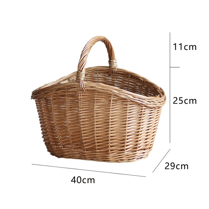 Storage basket made of natural rattan Bowlift