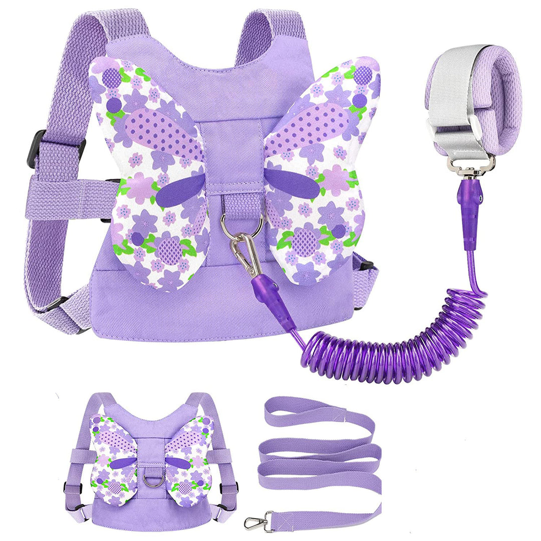 Butterfly-Themed Toddler Harness Backpack Bowlift