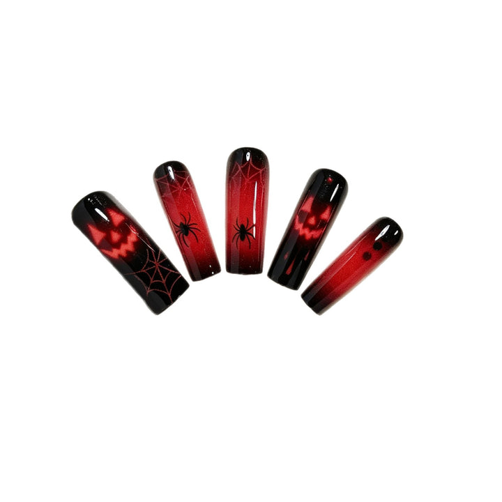 Spooky Themed Press-On Nail Art Bowlift
