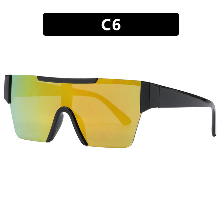 Women's futuristic sports sunglasses with UV protection and wide lens area Bowlift