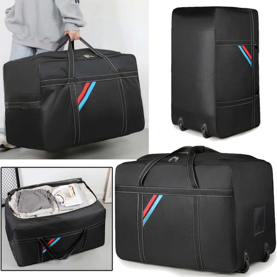 Spacious travel bag with lightweight wheels and reinforced carrying handle Bowlift