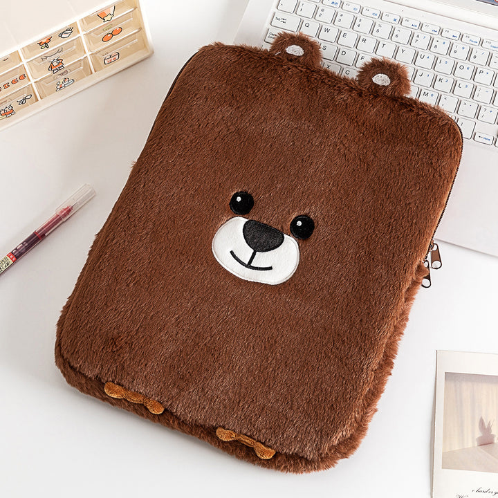 Plush Cat-Themed Pencil Case Bowlift