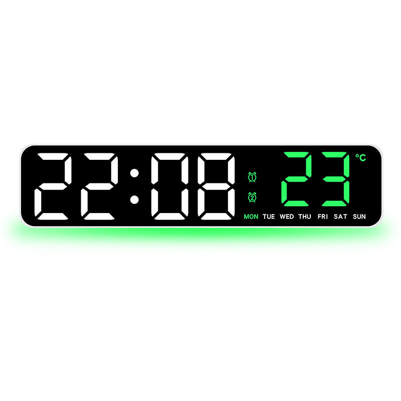 Digital Alarm Clock with Temperature Display Bowlift