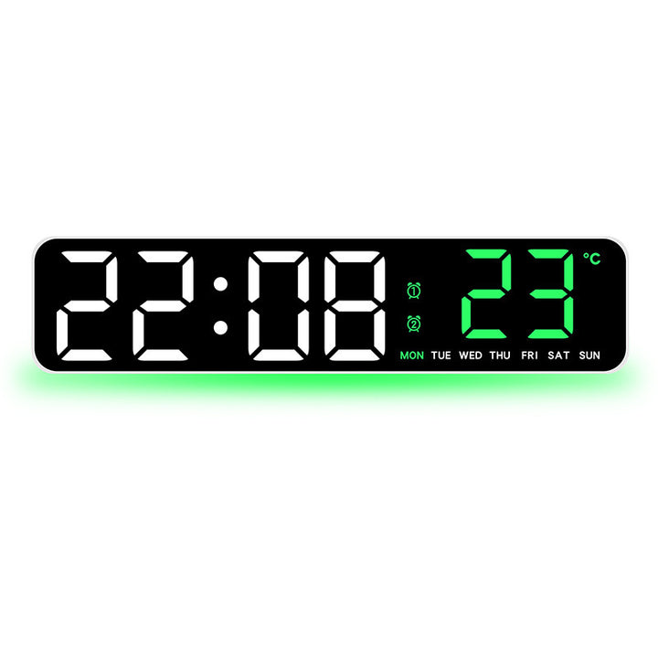 Digital Alarm Clock with Temperature Display Bowlift