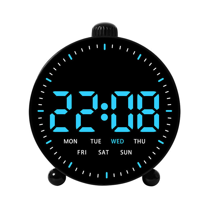Digital desk clock with LED display and date Bowlift