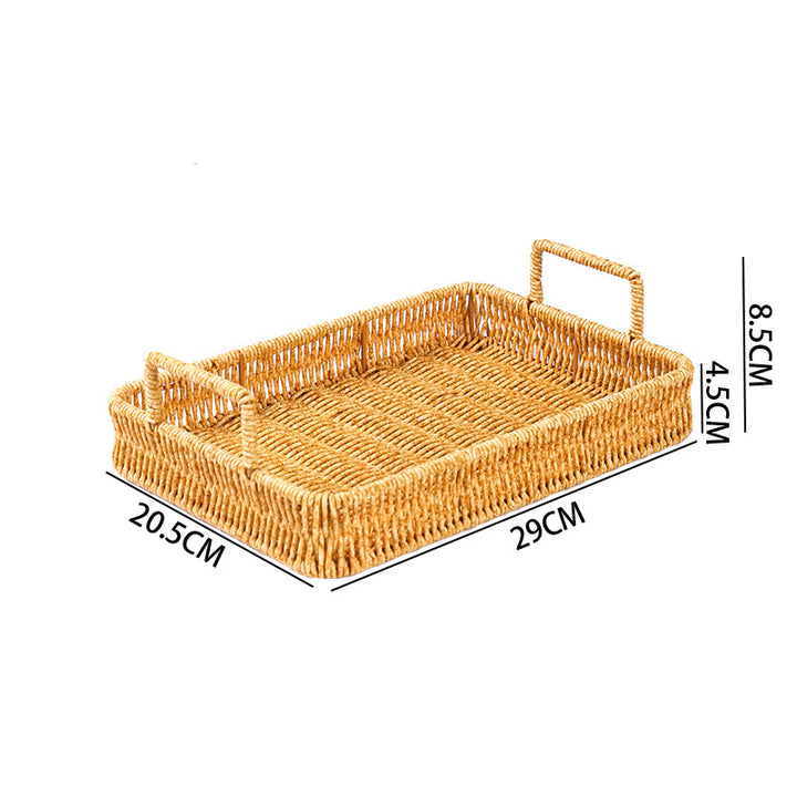 Woven Rectangular Serving Tray Bowlift