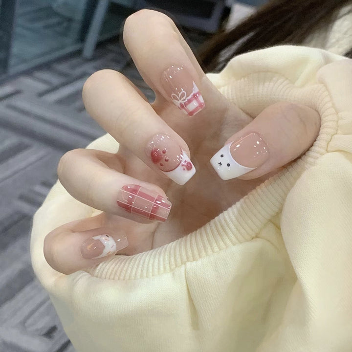 Crystal Embellished Press-On Nails Bowlift