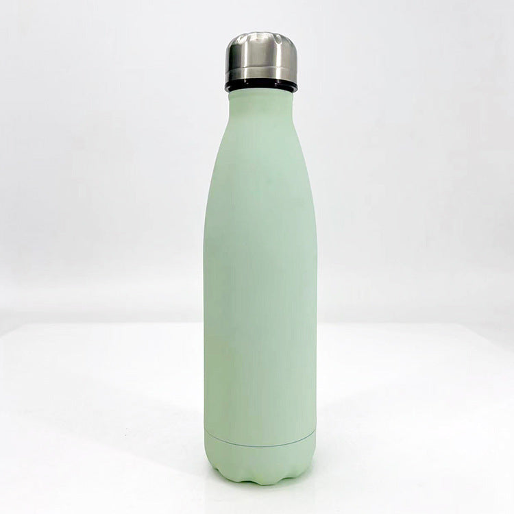 Women stylish stainless steel drinking bottle with anti-slip silicone sleeve Bowlift