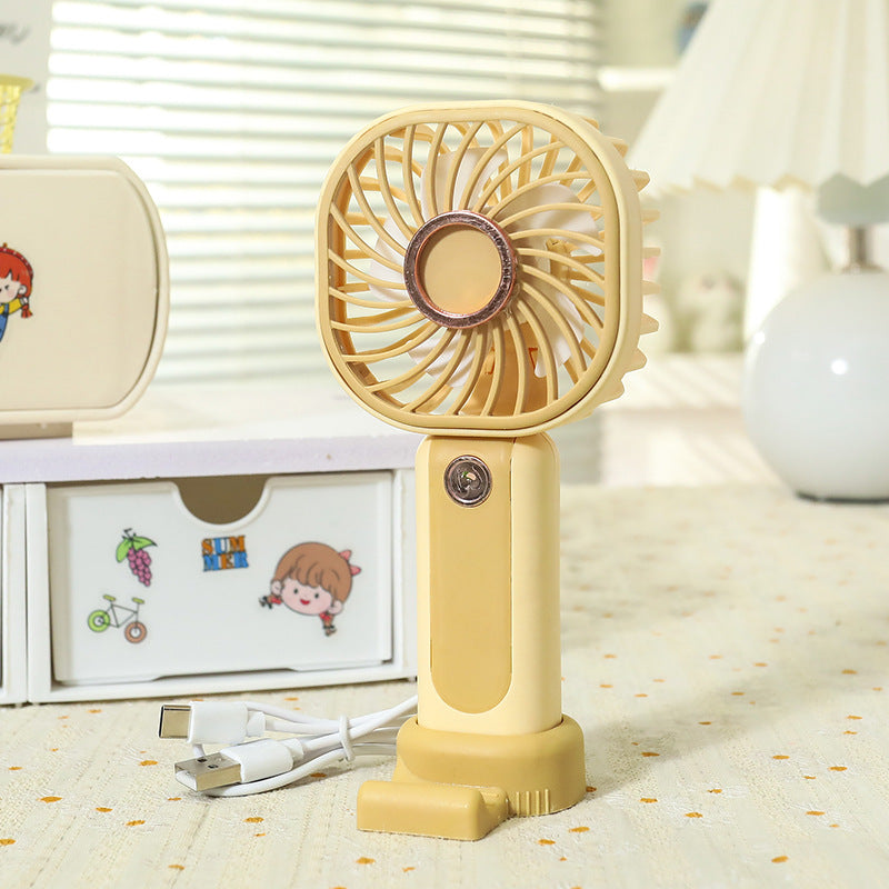 Ladies Portable Mini USB Fan with Animal Lion Design Bowlift