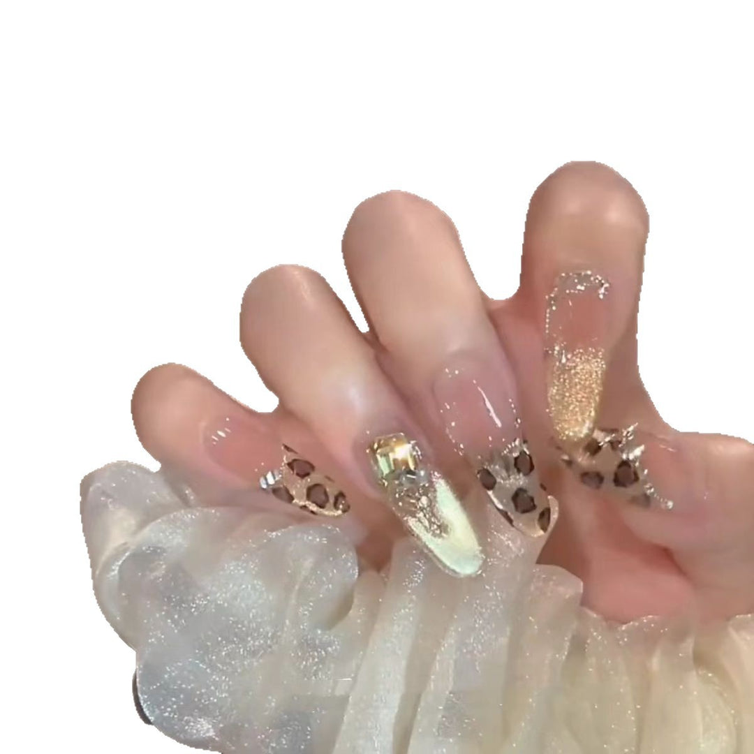 Artistic Floral Stiletto Press-On Nails Bowlift