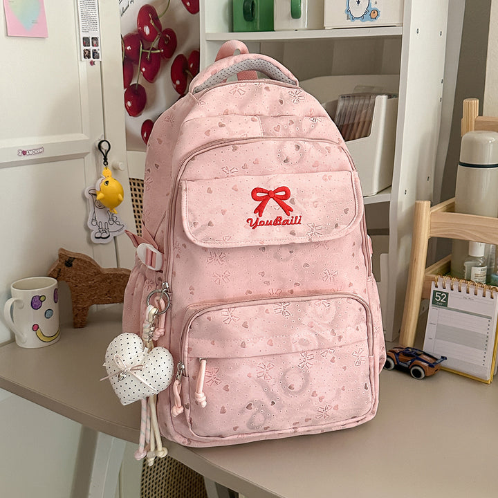 Playful Illustrated Graphic Backpack Bowlift