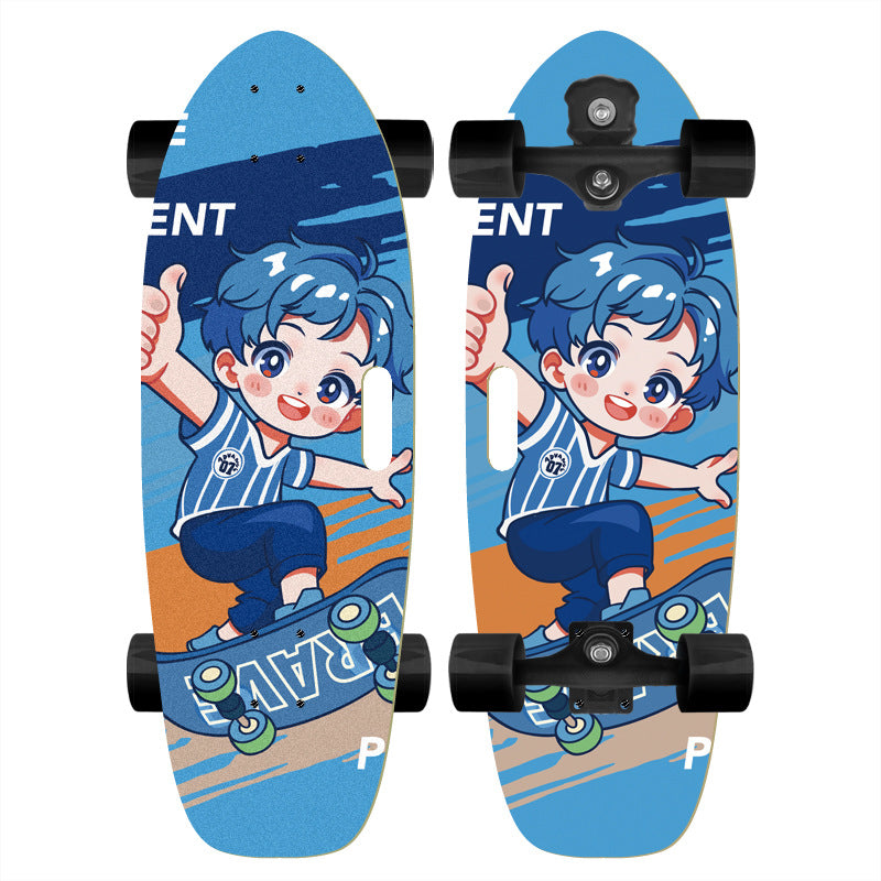 Skateboard with Custom Cartoon Design Bowlift