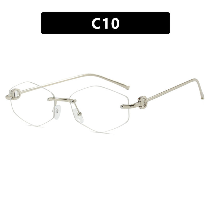 Women's fashionable sunglasses with hexagonal frame and luxurious accents Bowlift
