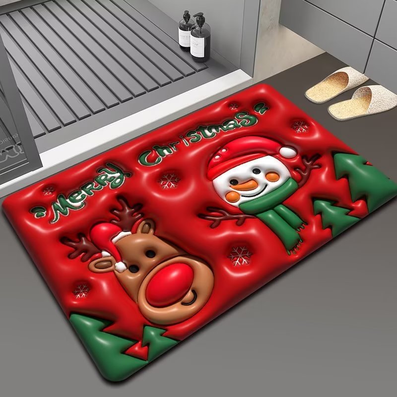 Christmas Themed Floor Mat Bowlift