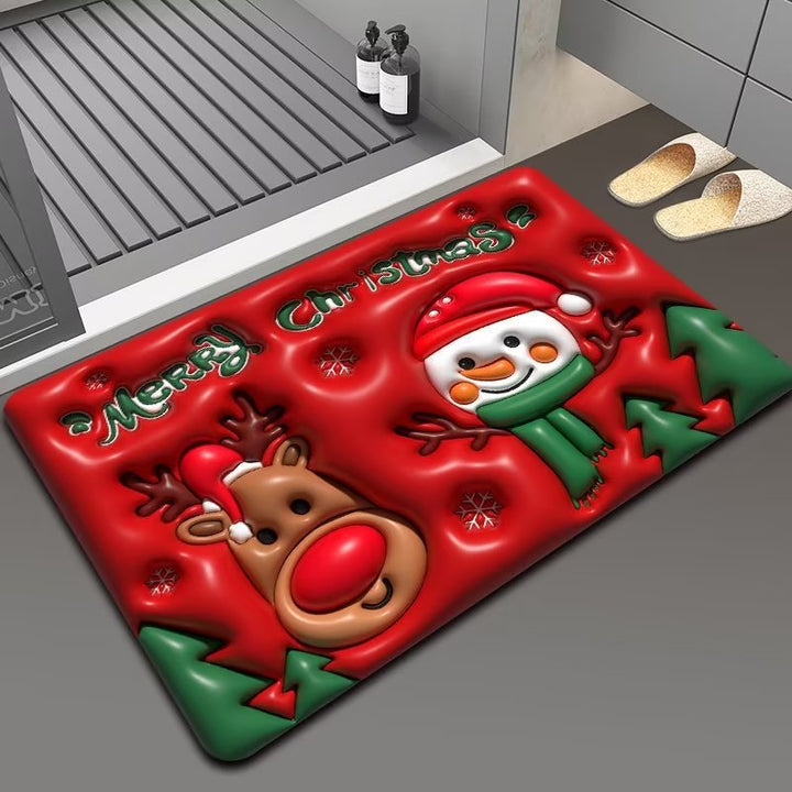Christmas Themed Floor Mat Bowlift