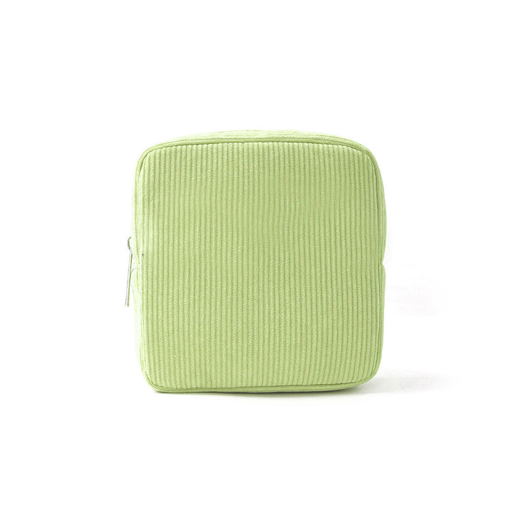 Cosmetic storage bag with structured surface Bowlift