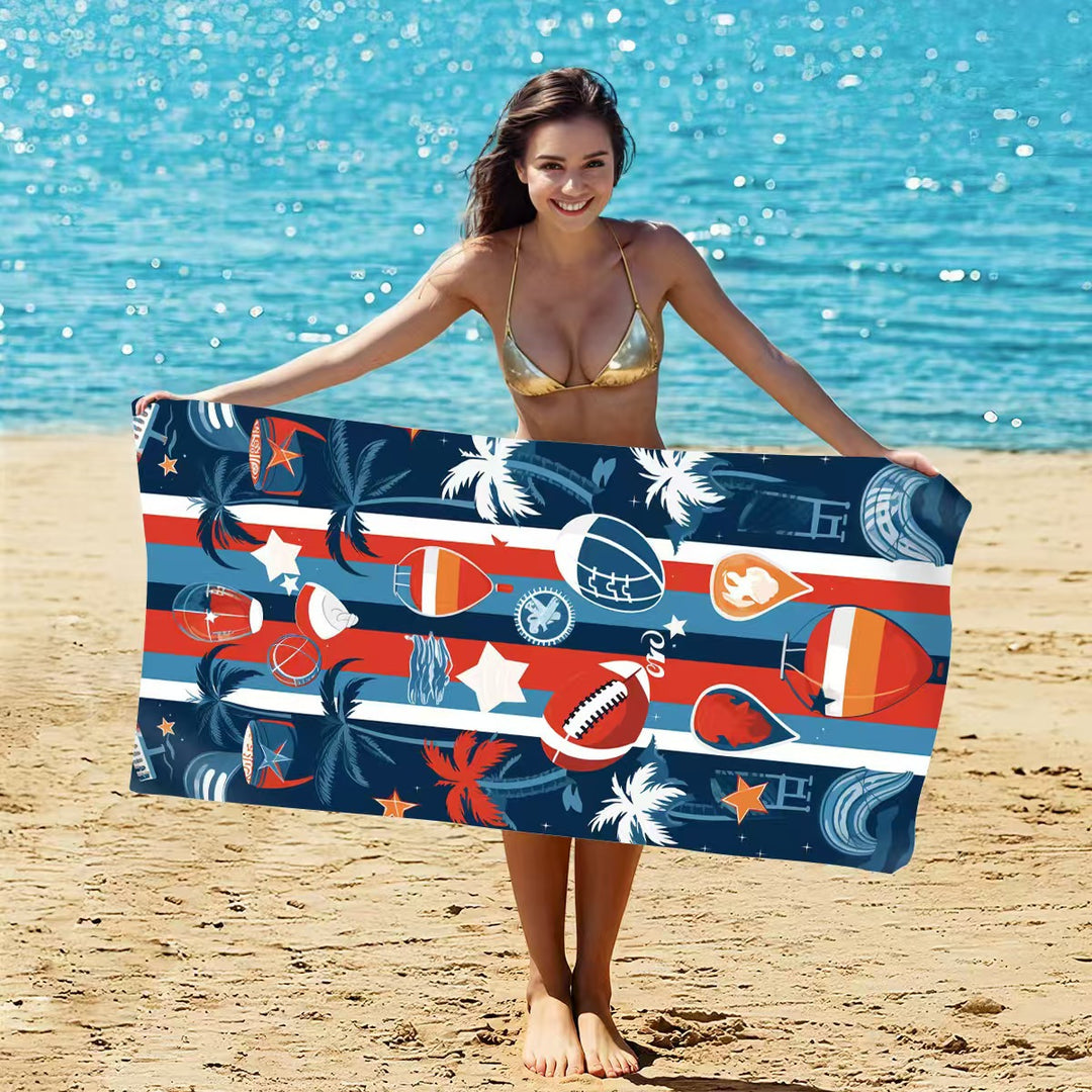 Women's beach towel with creative golf theme Bowlift