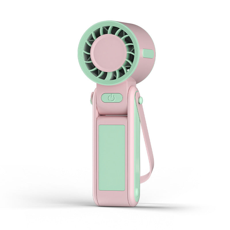Portable Rechargeable Handheld Cooling Fan with Battery Indicator Bowlift