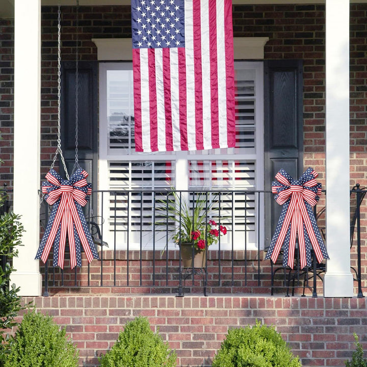 Unisex nan long Decorative Bow for Door Wreath and Wall Mount with Layered Loops Bowlift